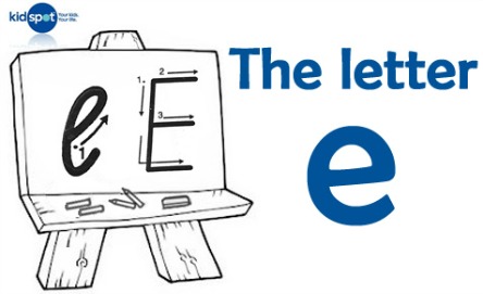 How to write: The letter e